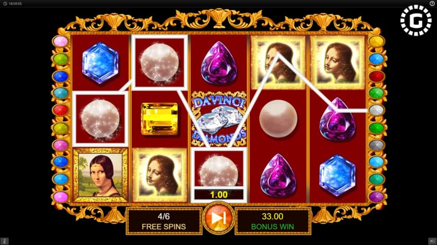 Da Vinci Diamonds - Free Spins