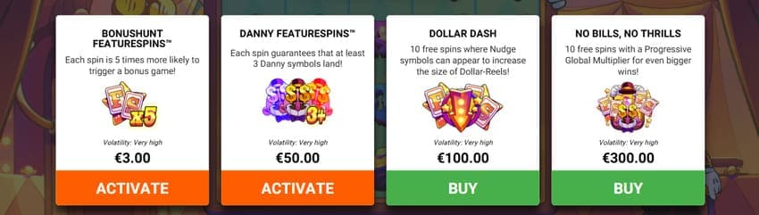 By Bonus Options