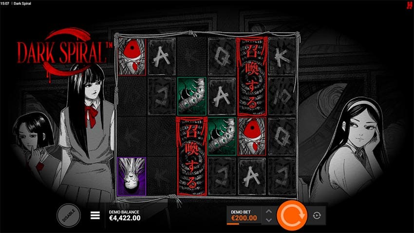 Summon symbol expansion in action - 1x4 size revealing a 10-symbol stack