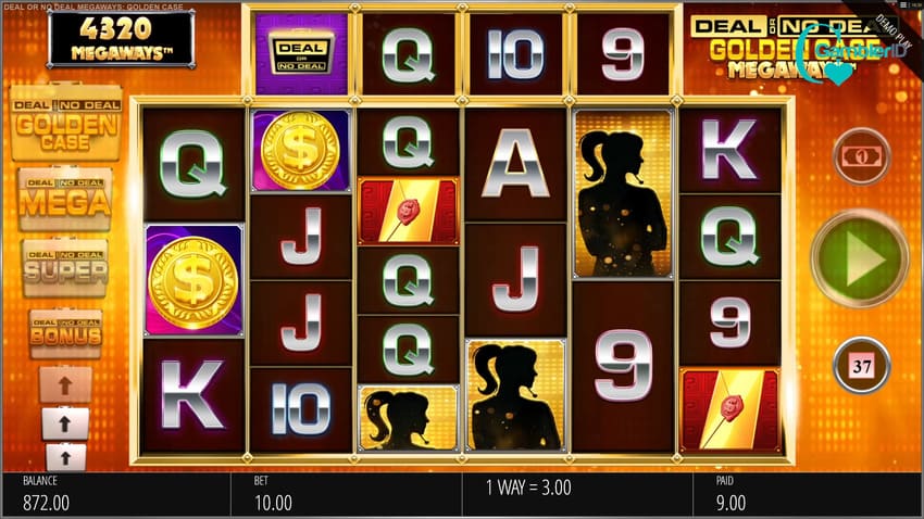 Deal or No Deal Golden Case Megaways - Base Game