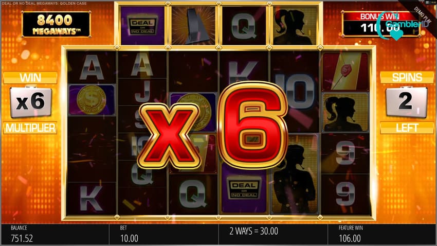 Deal or No Deal Golden Case Megaways - Free Spins