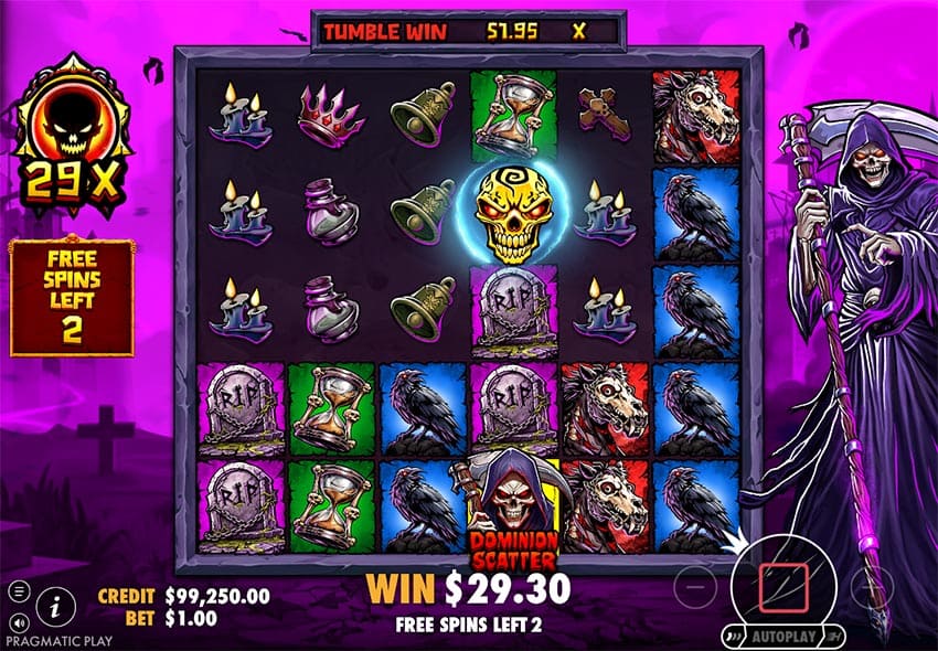 Death Dominion Slot - Dominion Free Spins Bonus Round