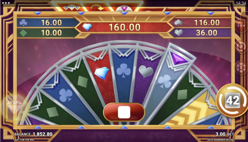 Deco Diamonds Deluxe - Bonus Wheel