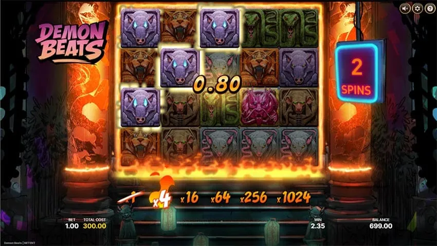 Demon Beats Slot - Super Free Spins Bonus Feature
