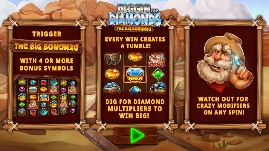 Diggin for Diamonds The Big Bonanza Lobby