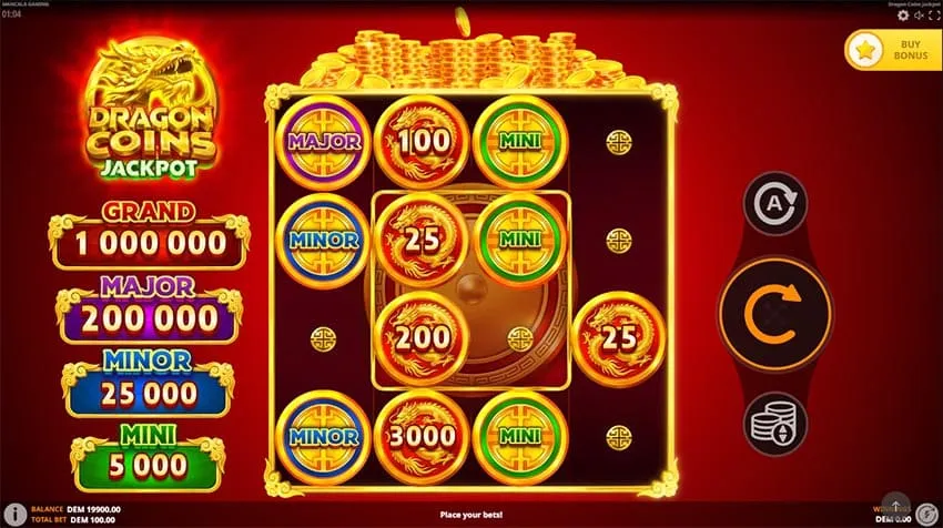 Dragon Coins Jackpot Slot - Base Game
