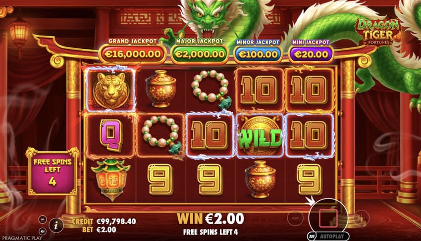 Dragon Tiger Fortunes - Free Spins