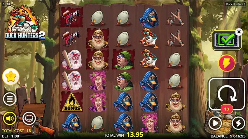 Duck Hunters 2 Slot - Free Spins Bonus Features