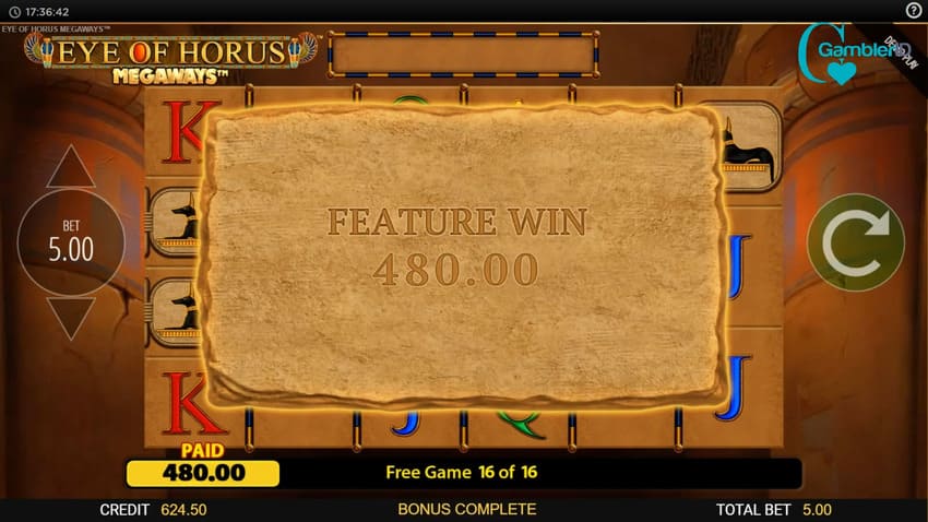 Eye of Horus Megaways™ - Big Win