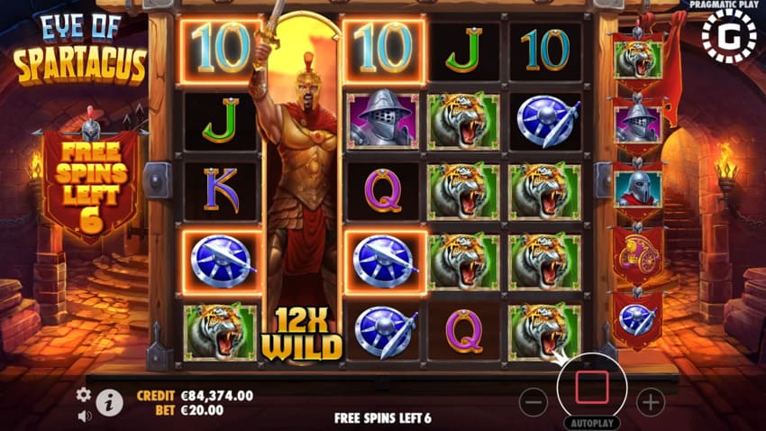 Eye of Spartacus - Free Spins