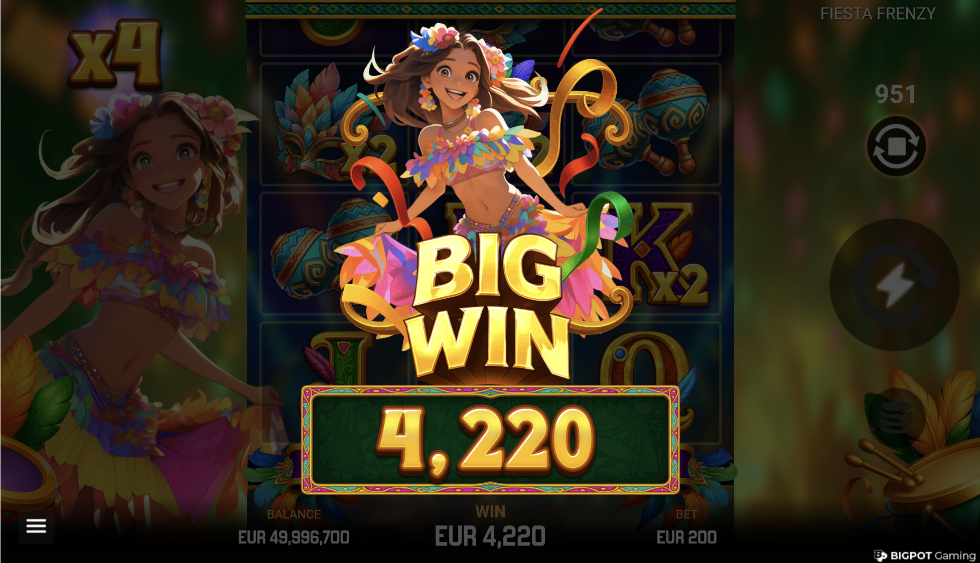 Fiesta Frenzy - big Win