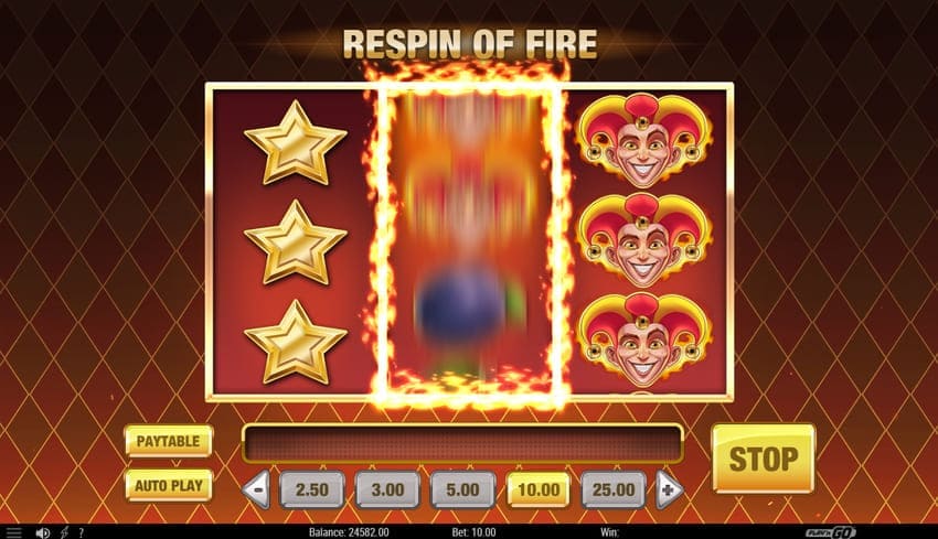 Re-Spin of Fire Trigger - Fire Joker Slot