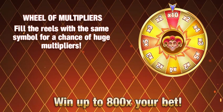 Wheel of Multipliers Feature - Fire Joker Slot