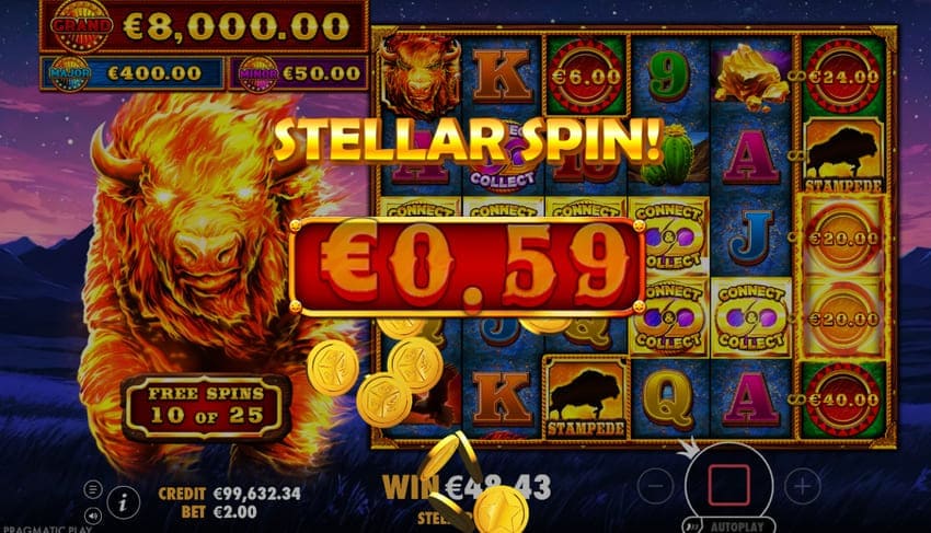 Money Symbol Collect - Fire Stampede 2 Slot