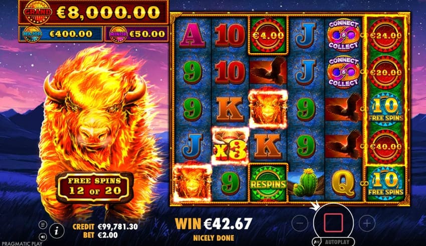 Free Spins (FS) Win - Fire Stampede 2 Slot