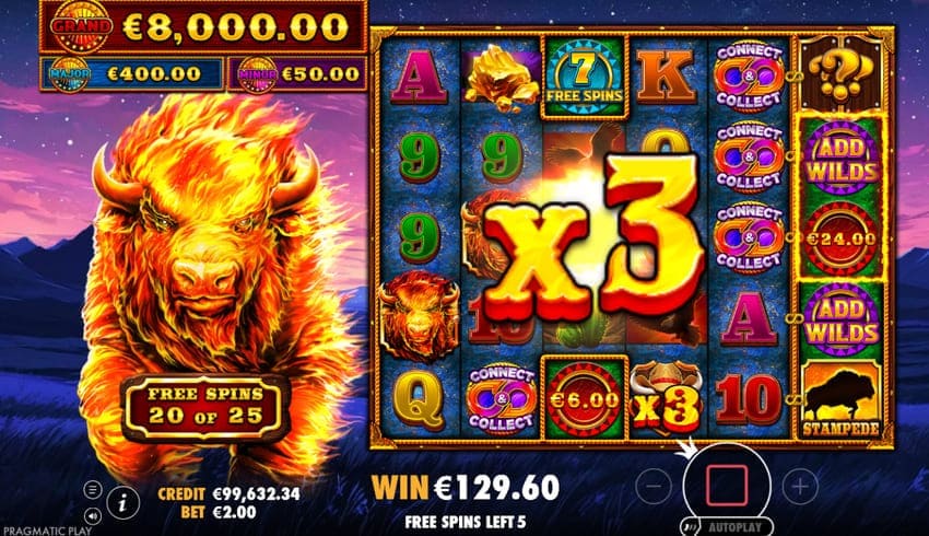 Wild x3 - Fire Stampede 2 Slot