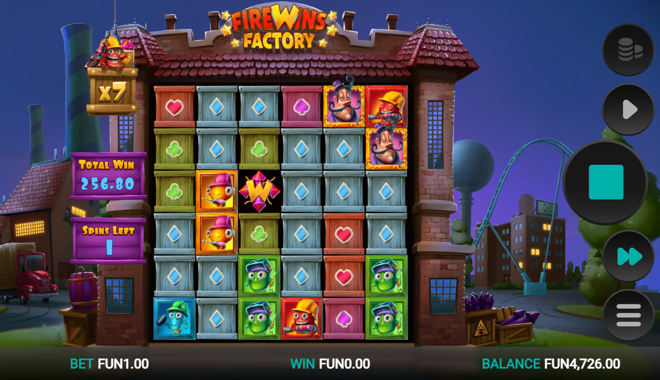 FireWins Factory Slot - Free Spins Screenshot