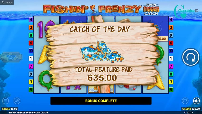 Fishin’ Frenzy Even Bigger Catch - Big Win