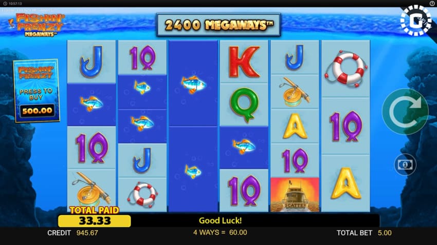 Fishin’ Frenzy Megaways - Base Game