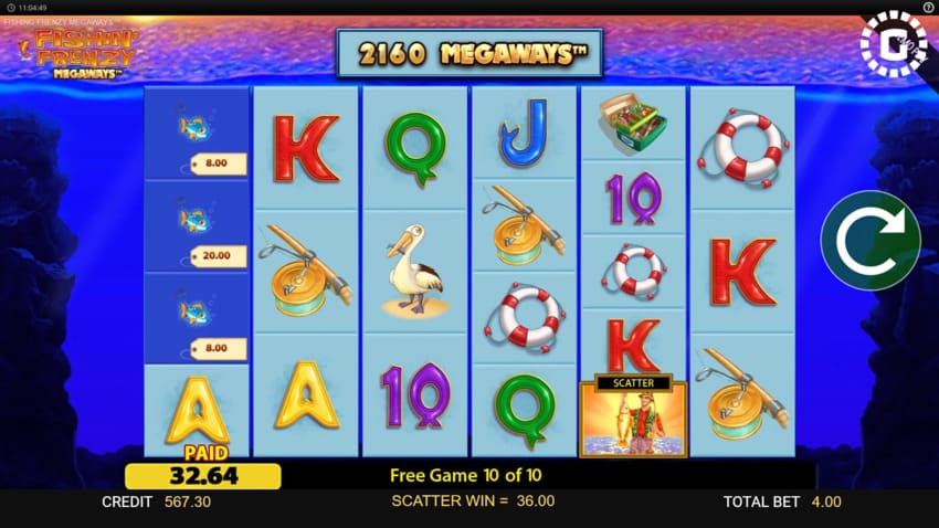 Fishin’ Frenzy Megaways - Free Spins