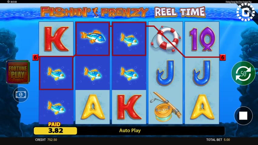 Fishin' Frenzy Reel Time Fortune Play - Base Game