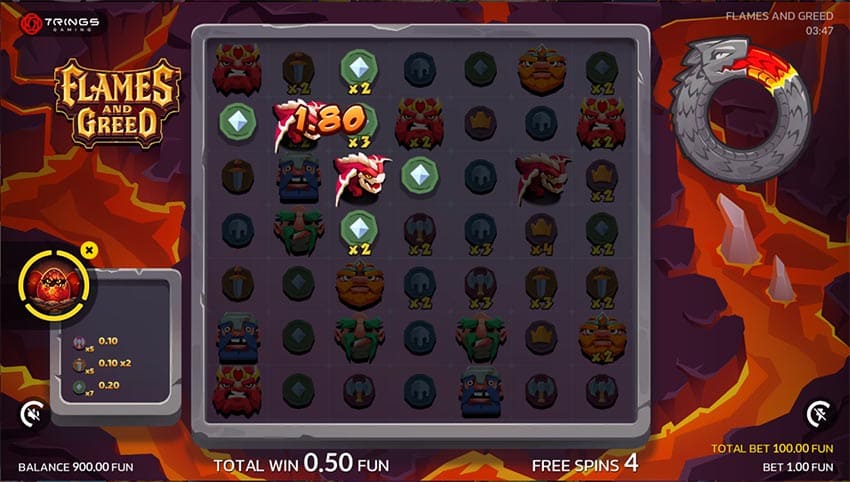 Flames and Greed - Rise of Three Dragons Bonus Buy Option