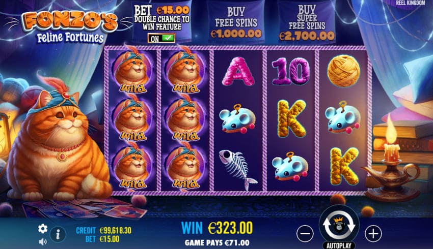 Two Wild Reel - Fonzo's Feline Fortunes