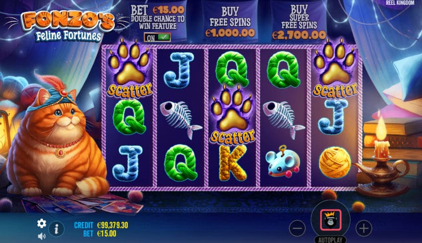 Scatter Symbols - Fonzo's Feline Fortunes