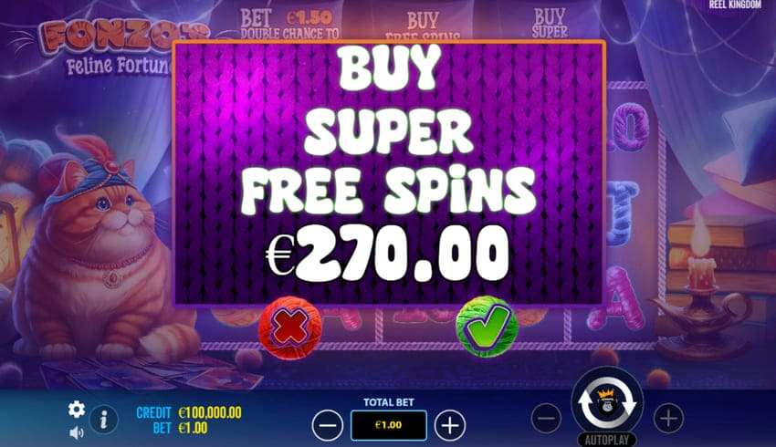 Buy Free Spins - Fonzo's Feline Fortunes