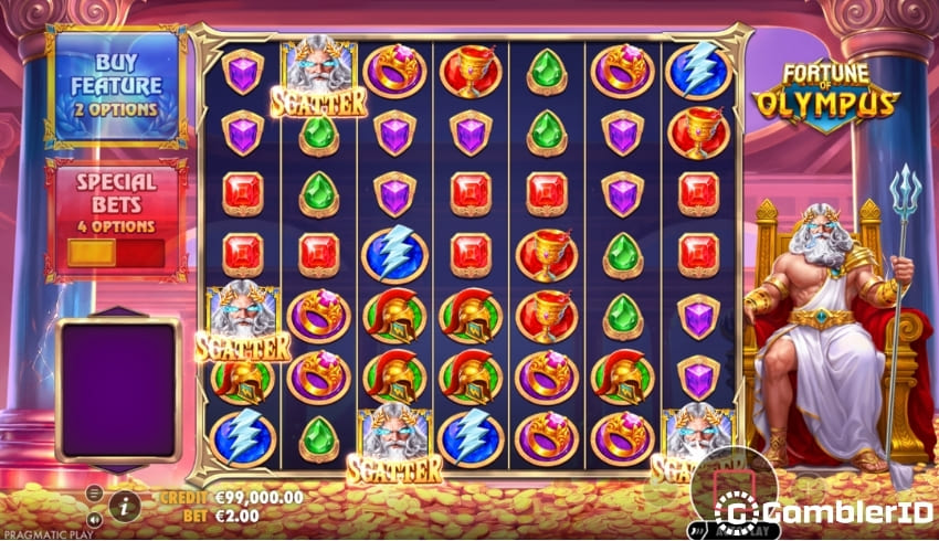 Four Scatters Trigger 15 Super Free Spins Feature 