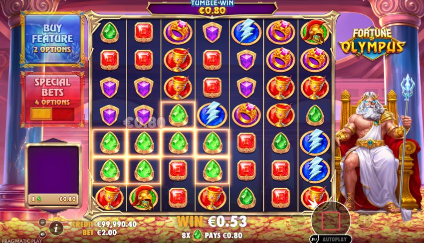 Base Game - Fortune of Olympus Slot