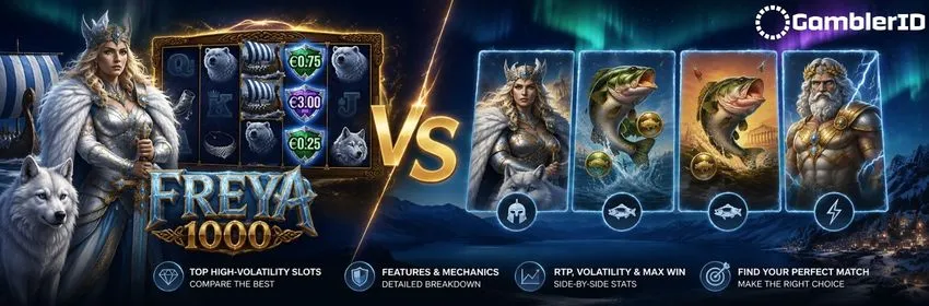 Freya 1000 vs Similar Slots: RTP, volatility, and max win compared side by side