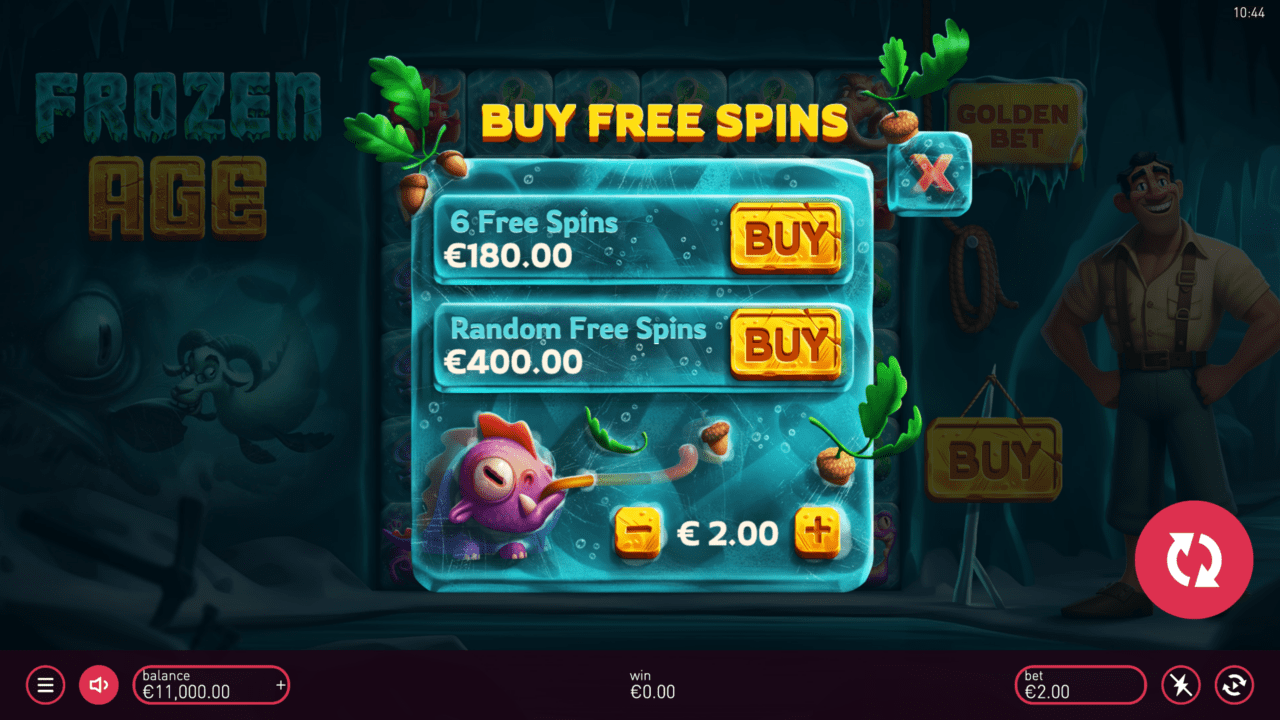 Frozen Age Slot - Buy Free Spins Screenshot