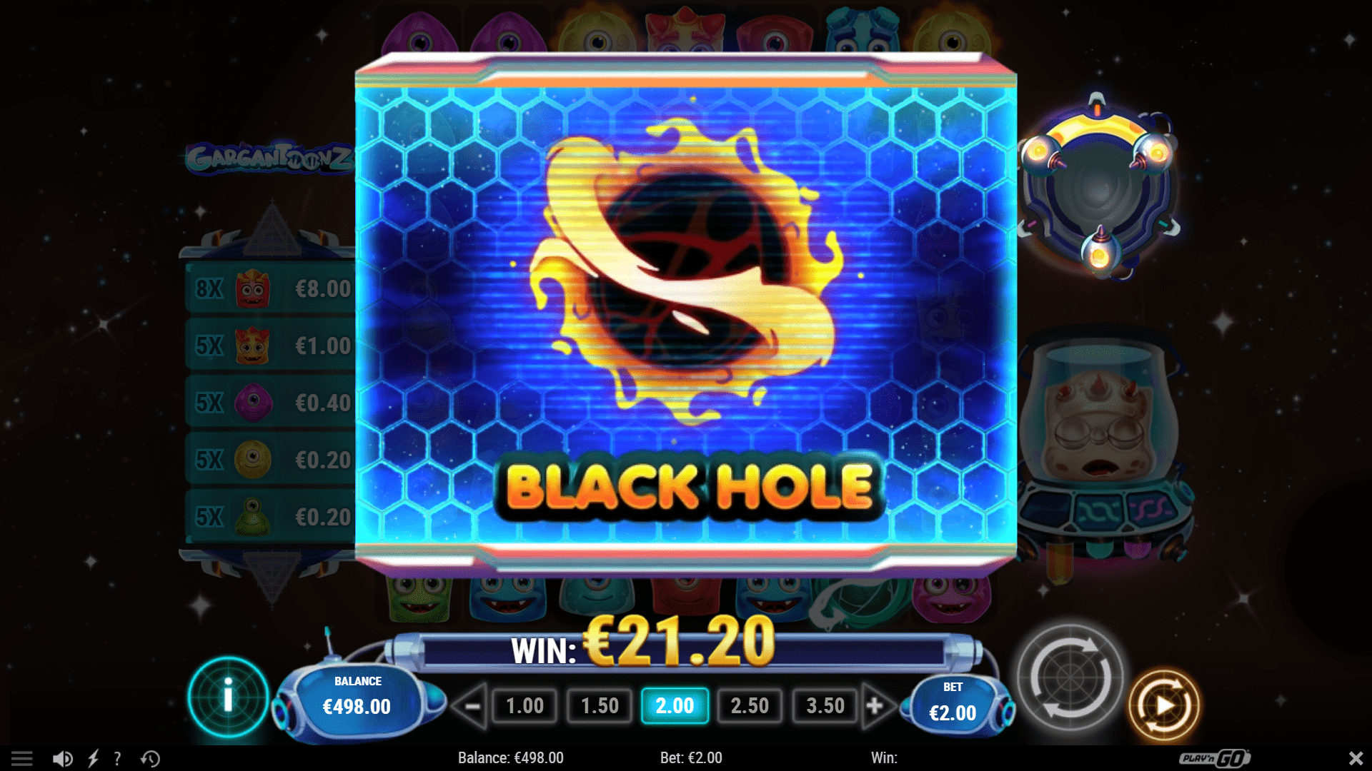 Gargantoonz Slot - Black Hole Feature