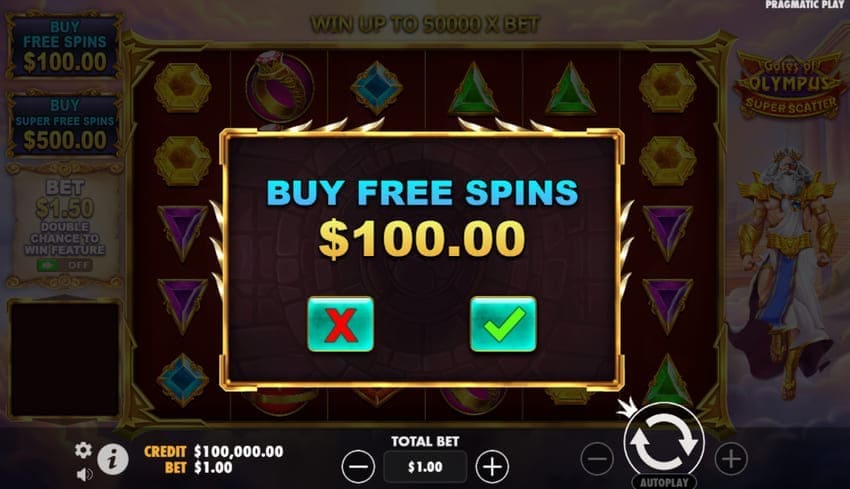 Gates of Olympus Super Scatter Slot - Buy Free Spins