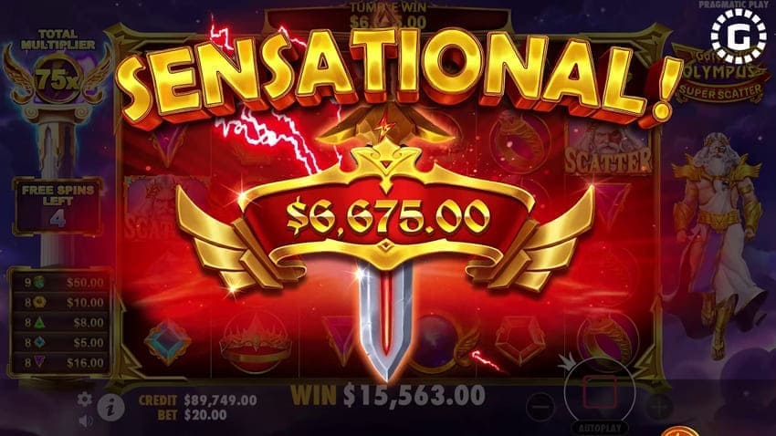 Gates of Olympus Super Scatter Slot - Sensational Win