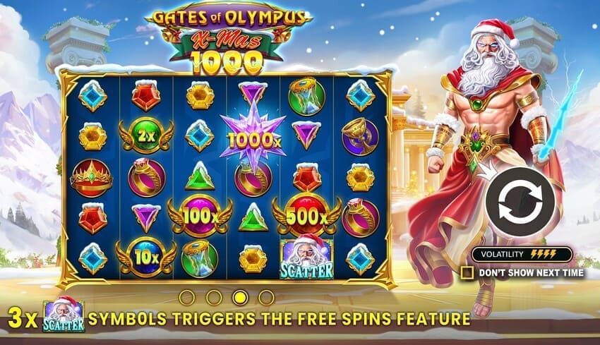 Intro - Gates of Olympus XMAS 1000