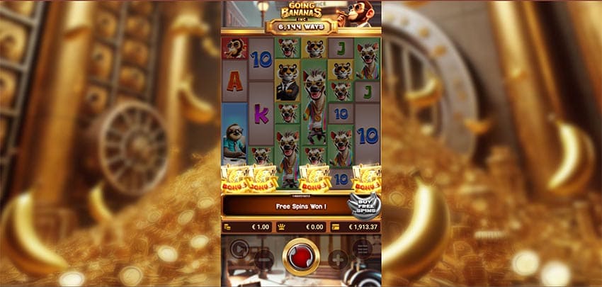 Going Bananas Inc Slot - Bonus Symbols Trigger FS