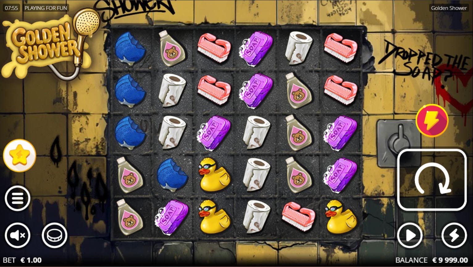 Gold Spins in progress - multipliers persist and stack throughout the bonus round. Style: game screenshot