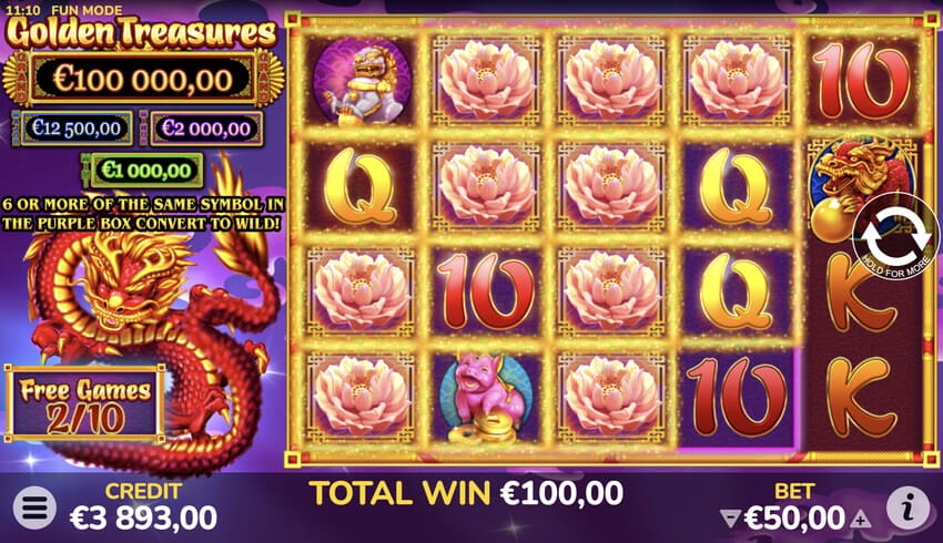 Golden Treasures - Free Spins
