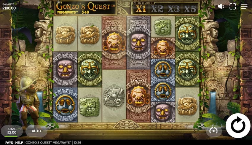 Base Game - Gonzo's Quest Megaways