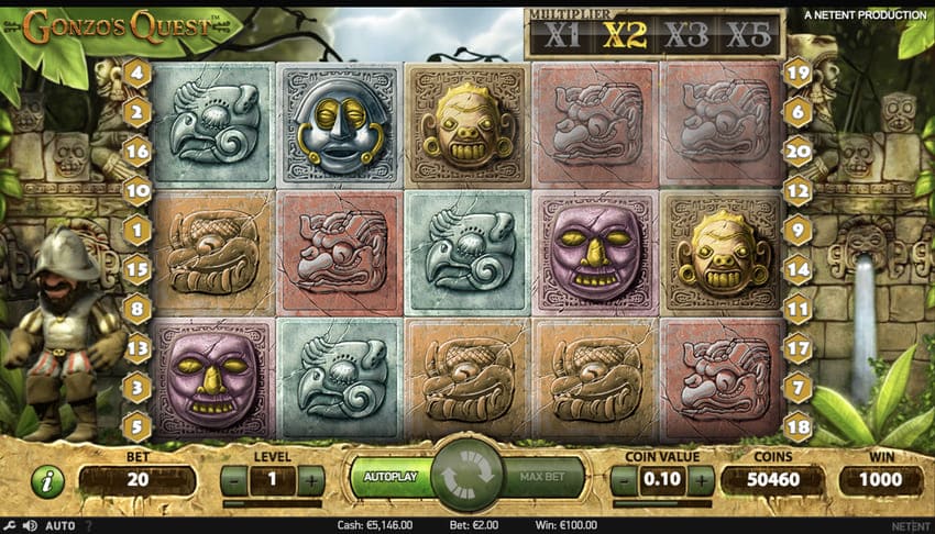 Gonzo’s Quest Avalanche feature