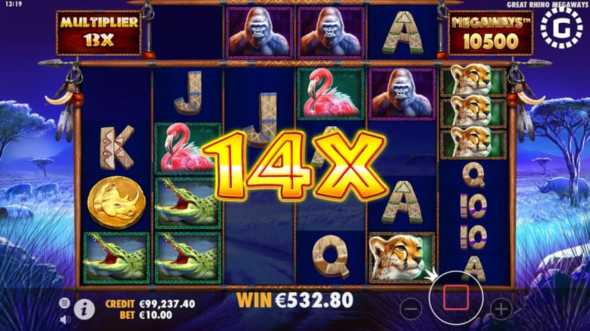Great Rhino Megaways™ - Free Spins Round
