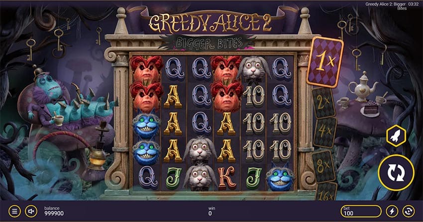 Greedy Alice 2: Bigger Bites Slot - Base Game