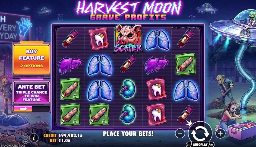Harvest Moon Grave Profits Slot - Base Game