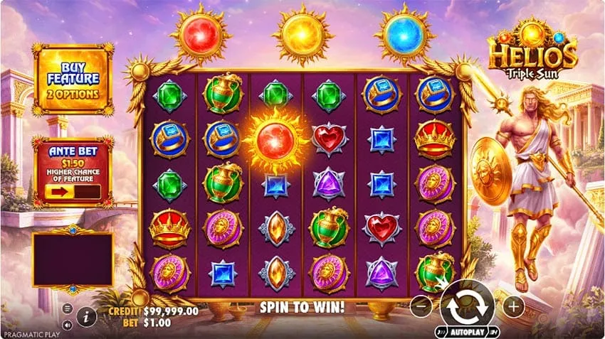 Helios Triple Sun Slot - Base Game