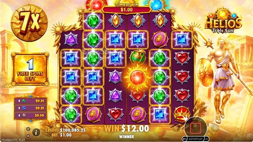 Helios Triple Sun - Pay Anywhere feature in action