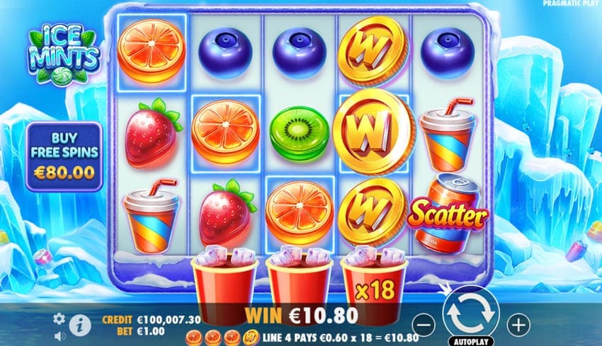 Mint Feature - Ice Mints Slot