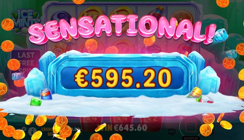 Sensational Win 595.2 Euro - Ice Mints Slot