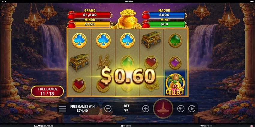Free spins in an Indian Fortune Slot